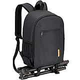 TARION TBS Mochila para cámara Mochila pequeña SLR Photo Mochila impermeable para mochila fotografia ligera y compacta para cámara con cubierta para la lluvia (negro)