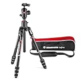 Manfrotto MKBFRC4GTXP-BH Befree - Trípode GT XPRO (rótula central 496, sistema de bloqueo M, columna 90 de grados, zapata 200PL-PRO para DSLR y CSC con objetivo largo, macro, fibra de carbono)