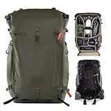 PGYTECH OnePro Focux 25 Litros Mochila Fotografia Profesional Compatible con Cámaras y Lentes DSLR/SLR/sin Espejo, Travel Bag Mochila Trekking para Cámara Portátil, Verde