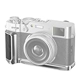 NEEWER X100VI - Placa Base para Fujifilm X100VI X100V, Soporte en Forma de L para cámara Retro con Mango, Placa en L Compatible con Cabezal de trípode Tipo Arca, Plateado, CA083
