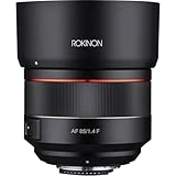 ROKINON F1.4 - Lente de teleobjetivo de Alta Velocidad para Nikon F (85 mm)