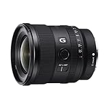 Sony SEL20F18G - Objetivo Gran Angular (G Lens, 20 mm F1.8, Full Frame, para Video y Paisaje, Montura E, Dos Elementos AA - Advanced Aspherical y 3 Elementos Ed - Extra Low Dispersion), Negro