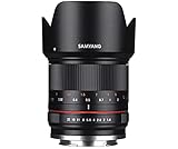 Samyang CSC-Mirrorless - Objetivo fotográfico para Fuji X (21mm F1.4 ED AS UMC CS), Negro