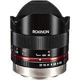 Rokinon Lente Ojo de pez II de 8 mm F2.8 UMC (Negro) para cámaras Digitales Fuji X Mount (RK8MBK28-FX)