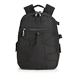 Amazon Basics - Mochila para Cámara de Gran Capacidad con Acolchado Interno para DSLR y Accesorios, Impermeable y Resistente a los Golpes, 30 x 15 x 37 cm, Negro, Sólido