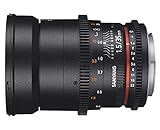 Samyang VDSLR - Objetivo fotográfico para Sony A (35 mm, T1.5 AS, UMC II), Negro