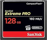 SanDisk Extreme Pro 128 GB 160 MB/s CompactFlash Memory Card - Black/Gold/Red, SDCFXPS-128G-X46