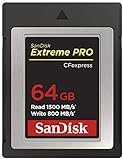 SanDisk Extreme Pro CFexpress Tarjeta Tipo B de 64 GB con hasta 1700 MB/s para Vídeos Raw 4K