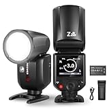 NEEWER Z2 PRO-S 2.4G TTL Flash Cabeza Redonda Speedlite Compatible con Sony, Inalámbrico Compatible con Godox, 76Ws 1/8000s HSS, Interfaz Mejorada, TTL/M TCM Switch, 7,2V/3000mAh Batería, 600 Flash