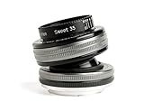 Lensbaby Composer Pro II W Sweet 35 Optic - Objetivo para Nikon (35 mm, f/2.5) Color Negro