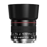 Lightdow 85mm F1.8-22 Objetivo para Canon EF, Lente de Retrato Full Frame, Enfoque Manual Objetivo para Canon Rebel SL2 SL1 T8i T7 850D 800D 750D 4000D 2000D1300D 90D 77D 6D 5D 1D Cámaras Réflex DSLR