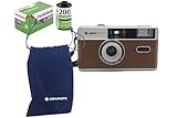 AgfaPhoto Juego de cámara analógica de 35 mm (película de Color + batería)