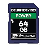 Dispositivos Delkin 64 GB de Tarjeta de Memoria SDXC 2000 x UHS-II U3/V90