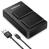 ENEGON Pack de 2 baterías LP-E17 para cámara con Cargador para Canon EOS R10, R8, RP, R50, R100, EOS 200D 77D 750D 760D 800D 8000D, M3, M5, M6, Rebel SL2, T6i, T6s, T7i