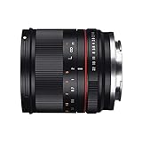 Rokinon RK21M-FX 21 mm F1.4 ED AS UMC Alta Velocidad Gran Angular Lente para Fuji (Negro)