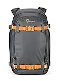 Lowepro Whistler 350 AW II, Mochila Fotográfica, Todo el Año, Tejido Reciclado, Todo los Clima, Uso Profesional, Capacidad para Portátil 13', Almohadillas Insertables, Cámara Pro Mirrorless/DSLR, Gris