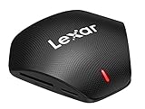 Lexar Professional Multi-Card 3-in-1 USB 3.1 Lector, Hasta 312 MB/s para Tarjeta SD/Micro SD/CompactFlash, 160 MB/s, Adaptador Incluye cable (LRW500URBAMZN)