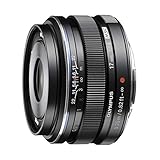 Olympus Objetivo M.Zuiko Digital 17 mm F1.8, longitud focal fija rápida, apto para todas las cámaras MFT (modelos Olympus OM-D & PEN, serie G de Panasonic), negro