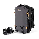 Lowepro Trekker Lite BP 150, Mochila para Cámara, con Inserto Extraíble, con Sistema de Correas para Accesorios, Negro, para Cámara Sin Espejo, Compatible con Sony Alpha 6000, Gris