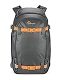 Lowepro Whistler 450 AW II, Mochila Fotográfica, Todo el Año, Tejido Reciclado, Todos los Clima, para Profesionales, Espacio para Portátil 15', Almohadillas Insertables, Cámara Mirrorless/DSLR, Gris