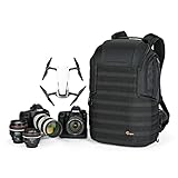 Lowepro ProTactic 450 AW II Black Pro Mochila Modular con Tejidos Reciclados, para Portátil hasta 15 pulg, Tablet, Canon/Sony Alpha/Nikon DSLR, CSC Sin Espejo y Drones dji Mavic LP37177-GRL, Negro