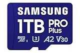 Samsung Memorie MB-MD1T0SA Pro Plus - Tarjeta MicroSD para móvil y Consola Gaming de 1 TB, UHS-I U3, hasta 180 MB/s