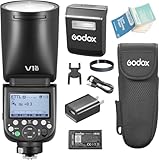 Godox V1PRO-C TTL Li-Ion Redonda Cabeza Flash Innovadora Externa Flash SU-1 LED Estilo 76Ws HSS 1/8000s Construir-En Batería de Litio para Canon Cámaras