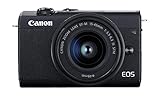 Canon EOS M200 - Cámara Mirrorless de 24.1 MP (EF15-45mm f/3.5-6.3 IS STM), Negro