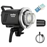 Godox MS200V MS200-V 200W Compacto Estudio Flash,GN58 0.1-1.8S Tiempo de Recuperación,2.4G X System,Bowens Mount LED Modeling Lamp para Fotografía de Estudio, Bodas, Retratos, Moda(MS200 V)