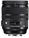 Sigma 576955 - Objetivo réflex 24-70 F2.8 DG AF OS HSM Art para Nikon, Negro
