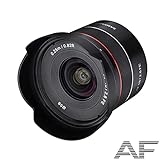 Samyang AF 18MM F2.8 FE SONY E - Objetivo de gran angular para cámaras réflex Sony Alpha (montura tipo E), con formato completo y sensor APS-C, color negro