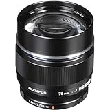 Olympus M.Zuiko Digital ED 75 mm F1.8 Lente para cámaras Micro Cuatro Tercios (Negro) (V311040BU000)