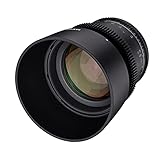 Samyang SA1814 - Lentes de Cámara Compatibles con 85MM T1.5 MK2 MFT, Negro