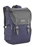 Mochila Cullmann Bristol Daypack 600+, Azul Oscuro, Mochila para la cámara con Compartimento para el portátil, Vintage