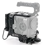 Tilta Camera Cage Compatible with Sony FX6 V-Mount Advanced Kit Filmmaking Cage with Quick Release Baseplate,Camera Cage Handle,V-Mount Battery Plate ES-T20-B-V