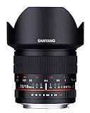 Samyang F1120401101 - Objetivo fotográfico DSLR para Canon EF (Distancia Focal Fija 10mm, Apertura f/2.8-22 ED AS NCS CS), Negro