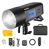 Godox AD400 Pro AD400Pro Flash estroboscópico para Exteriores, 400W 2.4G TTL 1/8000 HSS Monolight, 0.01-1s Reciclaje, 30W LED Lámpara de Modelado