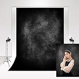 Kate Backdrops for Photography 1,5x2,2m/5x7ft Gradient Black Grey Studio Photo Backdrop Brumoso Niebla Arte Fotografía Fondo Revista Publicidad Disparo Photo Booth Youtube Video Backdround