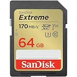 SanDisk Extreme 64GB SDXC Memory Card up to 150MB/s, Class 10, U3, V30