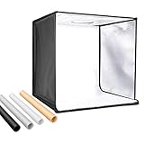 NEEWER Caja Luz de Foto Estudio, 50cm Shooting Luz Tent con Brillo Ajustable Kit de Iluminación de Fotografía de Mesa Plegable y Portátil con 80 Luces LED y 4 Fondos de Colores