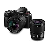 Panasonic LUMIX S DC-S5KCE-EG - Cámara de Formato Completo con Dos Objetivos: S-R2060 (20-60 mm, F3,5-5,6) y S-S50 (50 mm, F1,8) Negro