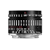 TTArtisan 35mm F0.95 APS-C Lente de cámara de enfoque manual Super gran apertura estilo retro lente de cámara ligera para Fuji X Mount