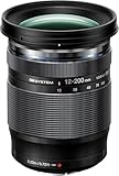 OM System Objetivo M.Zuiko Digital ED 12-200 mm F3.5-6.3, Zoom estándar, Adecuado para Todas Las cámaras MFT (Modelos Olympus OM-D & Pen, Serie G de Panasonic), Negro