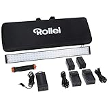 Linterna LED Rollei Lumen | RGB Bi-Color Video Light | App Control | LED Video Light adecuado para retratos, productos y videografía