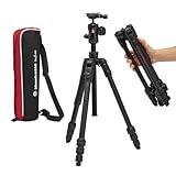 Manfrotto Befree Advanced AS, Trípode de Cámara, Twist Lock, en Aluminio, Compatible Arca-Swiss, Kit Trípode de Viaje Portátil con Rótula, para DSLR, Cámaras sin Espejo, Accesorios de Fotografía