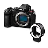 Panasonic LUMIX S5 Cámara sin Espejo de Marco Completo, grabación de Video 4K 60P con Pantalla abatible y Wi-Fi, Montaje en L, con Sigma MC-21 para Canon EF a L-Mount