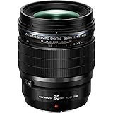 Olympus M. Zuiko Digital ED 25 mm F1.2 Lente de Pro, Negro