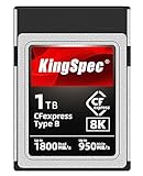 KingSpec CF Express Type B Memory Card – 1TB, XQD Memory Cards, CFexpress Type B, 1800MB/s Read - 950MB/s Write, 8K Raw for DSLR, Compatible with Canon/Nikon/Panasonic Cameras, Pro Photographers