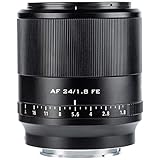 VILTROX 24mm F1.8 Montura E Objetivo Gran Angular para Sony a7SIII a7III a7RIV a7RIII a9 a7 a6600(STM, Full Frame, Enfoque automático) Negro
