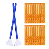 K&F CONCEPT Kit de Limpieza Sensor Full Frame 24mm,Limpiedor del Sensor de Cámara, Cleaning Kit Camara Hisopos de Microfibra Envasados al Vacío Individual para Objetivos/Canon/Sony/Nikon/Sony